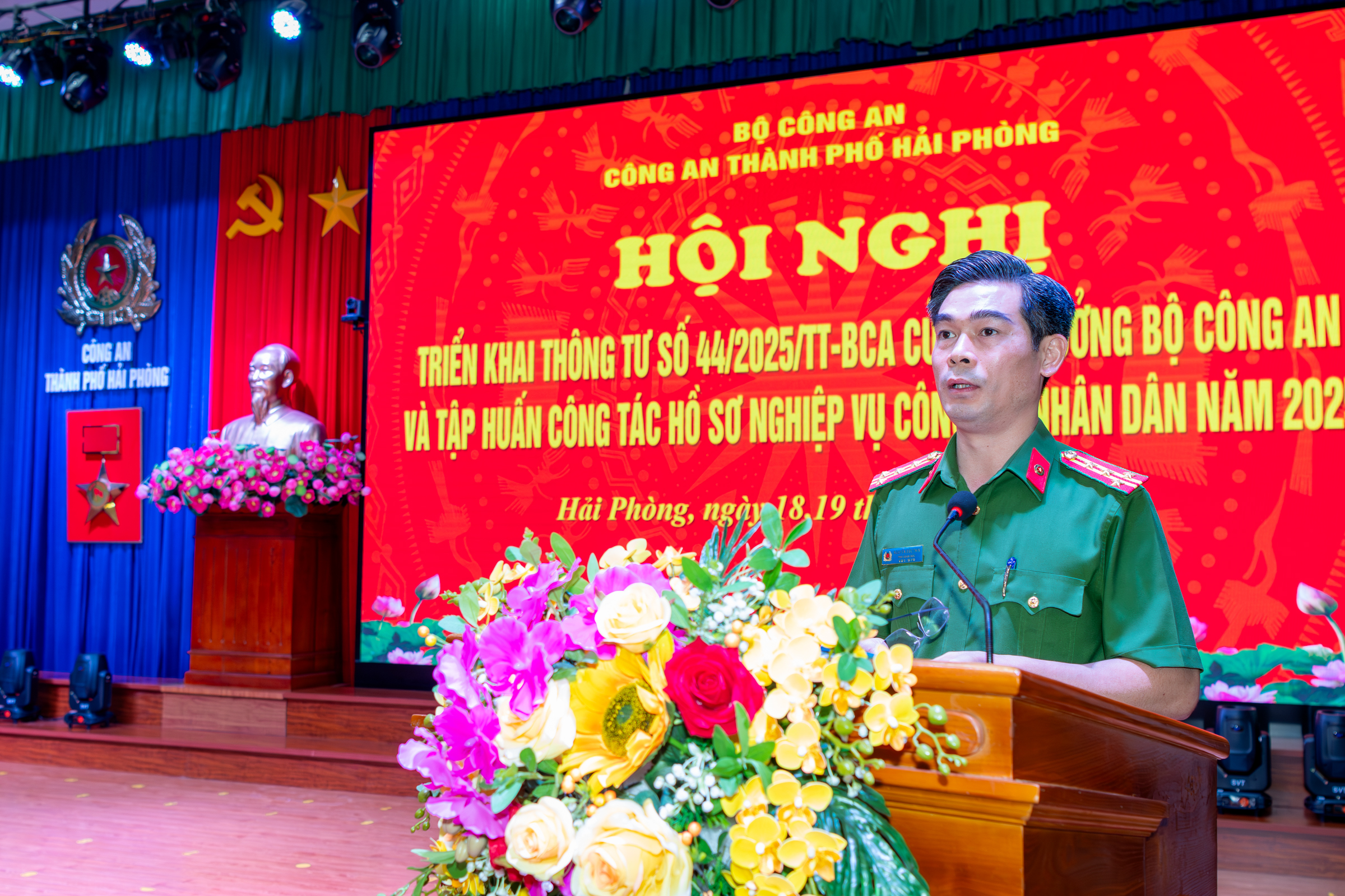 Triển khai Thông tư số 44/2025/TT-BCA và tập huấn công tác hồ sơ nghiệp vụ trong CAND